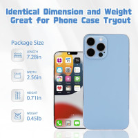 Dummy Fake Phone Model, Looks Like The Real Phone Compatible with Phone 13 Pro max, for Cell Phone Store Display or Send a Toy Phone 13 Promax for Kids (Blue Colorscreen)