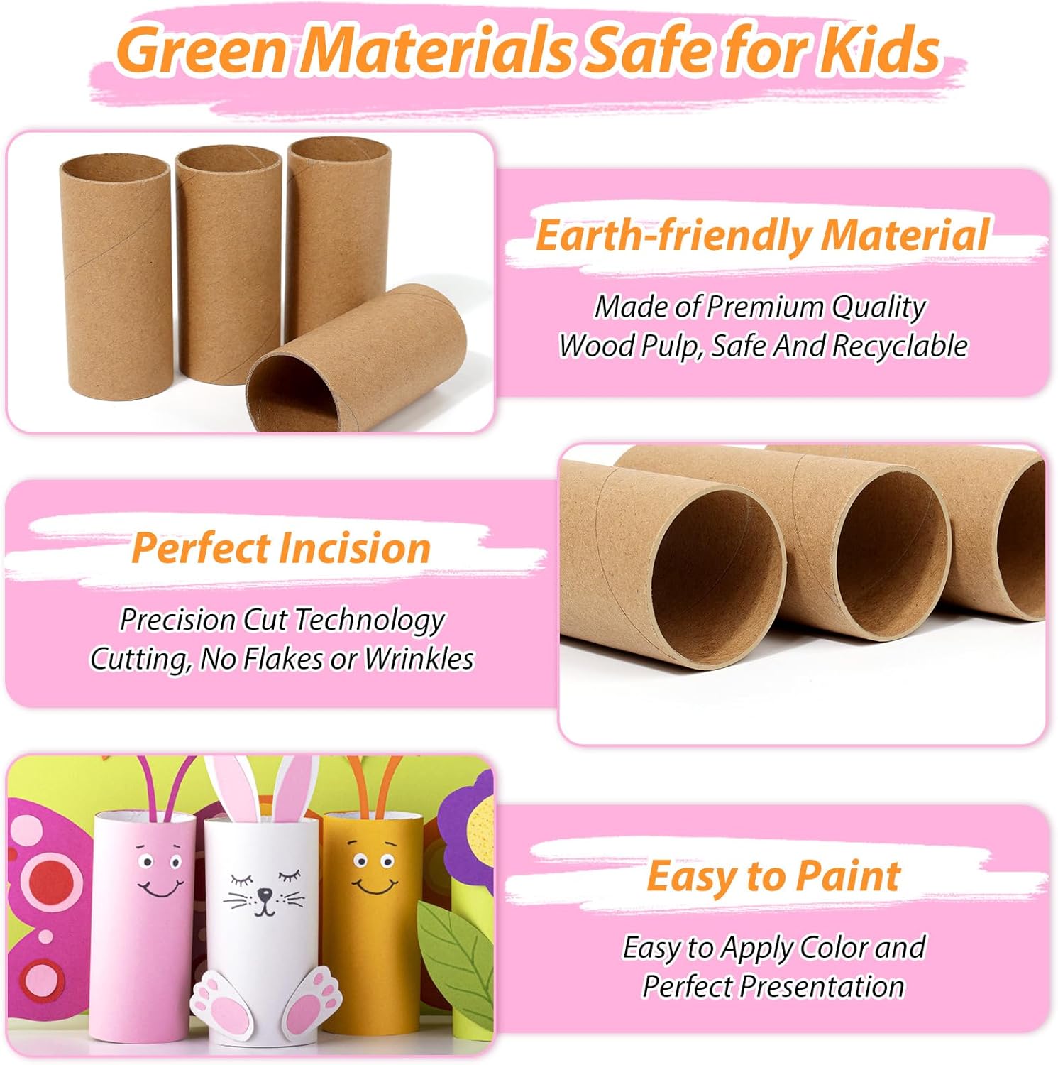 120-Pack Brown Cardboard Tubes for Crafts (1.5x3.4 Inch) | Bulk Kraft Paper Rolls for DIY, Art Supplies, Handicraft Projects & Holiday Decor - Crush Resistant