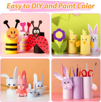 120-Pack Brown Cardboard Tubes for Crafts (1.5x3.4 Inch) | Bulk Kraft Paper Rolls for DIY, Art Supplies, Handicraft Projects & Holiday Decor - Crush Resistant