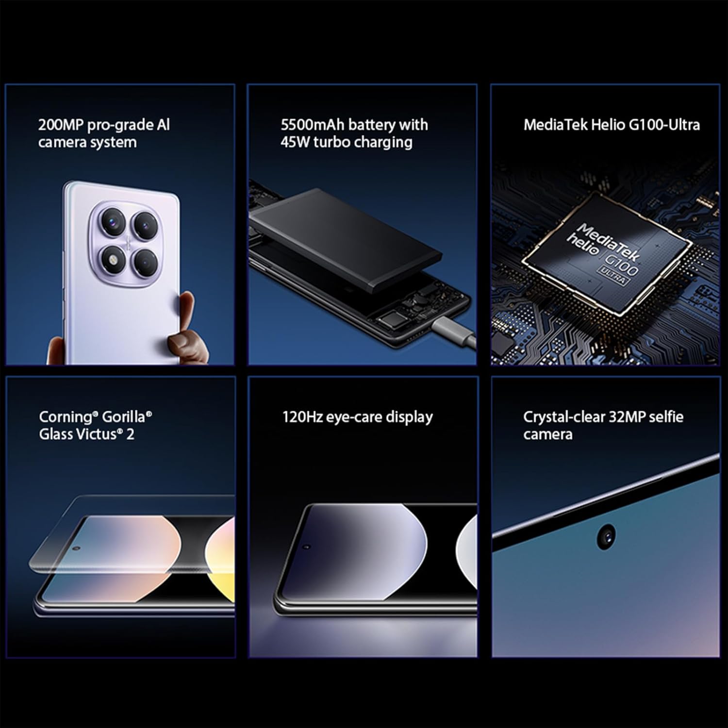 Xiaomi Redmi Note 14 Pro 4G LTE (for Tmobile Mint Tello & Global) (256GB + 8GB) 6.67