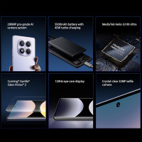 Xiaomi Redmi Note 14 Pro 4G LTE (for Tmobile Mint Tello & Global) (256GB + 8GB) 6.67