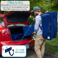 VENO 8 Pack Moving Bags w/Backpack Straps, Heavy Duty, Moving Boxes Alternative, Packing Supplies, Large Storage Totes for Dorm Room Essentials with Zipper for Clothes (Blue, 8 Pack) Blue 8 Pack