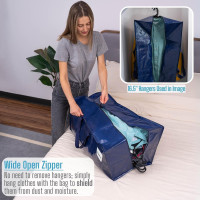 VENO 8 Pack Moving Bags w/Backpack Straps, Heavy Duty, Moving Boxes Alternative, Packing Supplies, Large Storage Totes for Dorm Room Essentials with Zipper for Clothes (Blue, 8 Pack) Blue 8 Pack