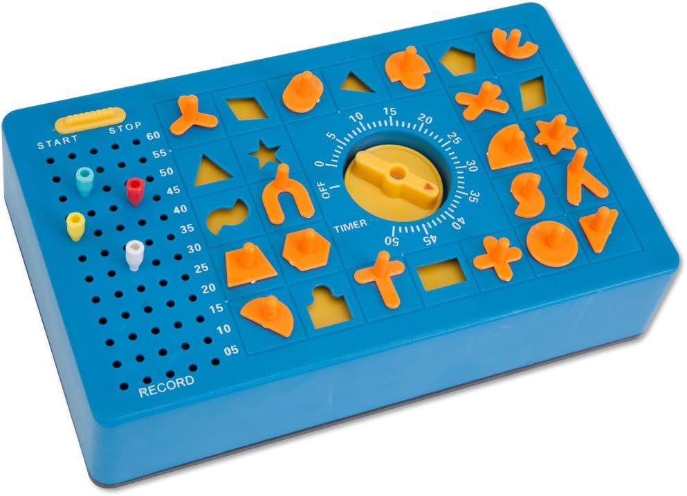 TimeShock Retro Timed Fun Board Game with Timer and Pop-up Tray - Measures 9