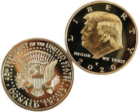 5 Pcs 2020 Donald Trump Commemorative Coin, Gold Plated President Eagle Seal Collection, Patriot Gift