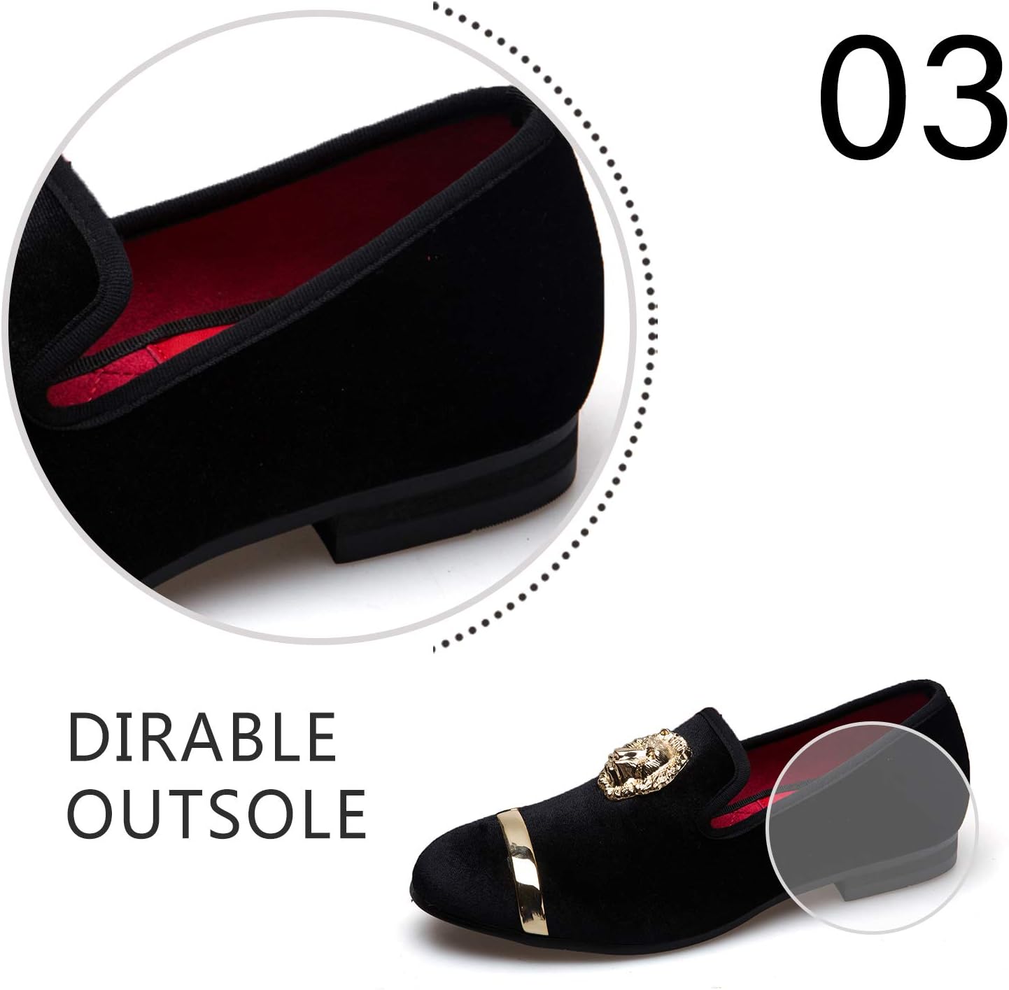 JITAI Men's Penny Slip-On Leather Lined Loafer Luxury Men Shoes 10.5 Black/01