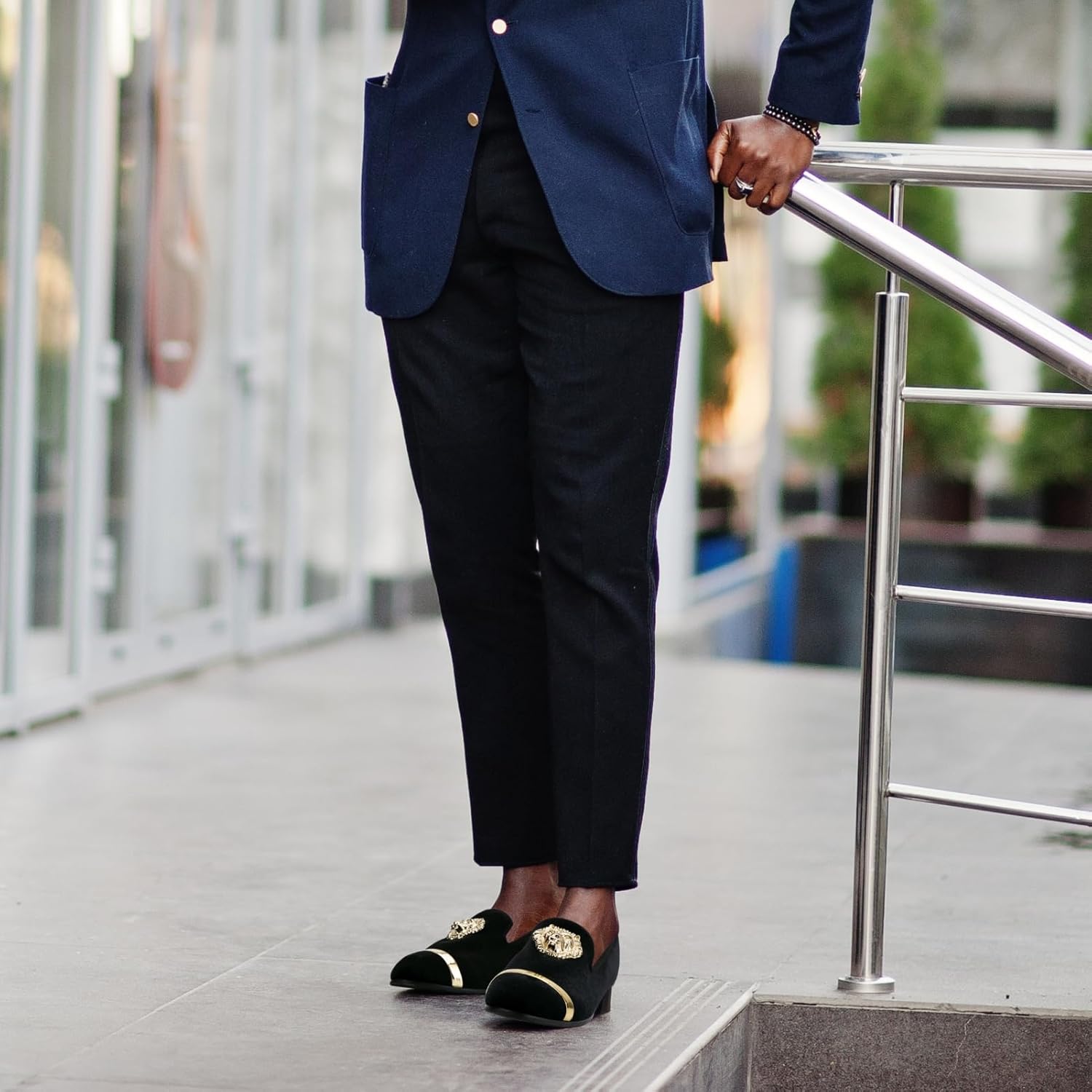 JITAI Men's Penny Slip-On Leather Lined Loafer Luxury Men Shoes 10.5 Black/01