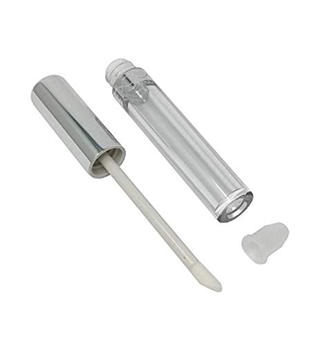 (12 Pack) Silver Empty Lip Gloss Tubes 10 mL 1 Count (Pack of 12)