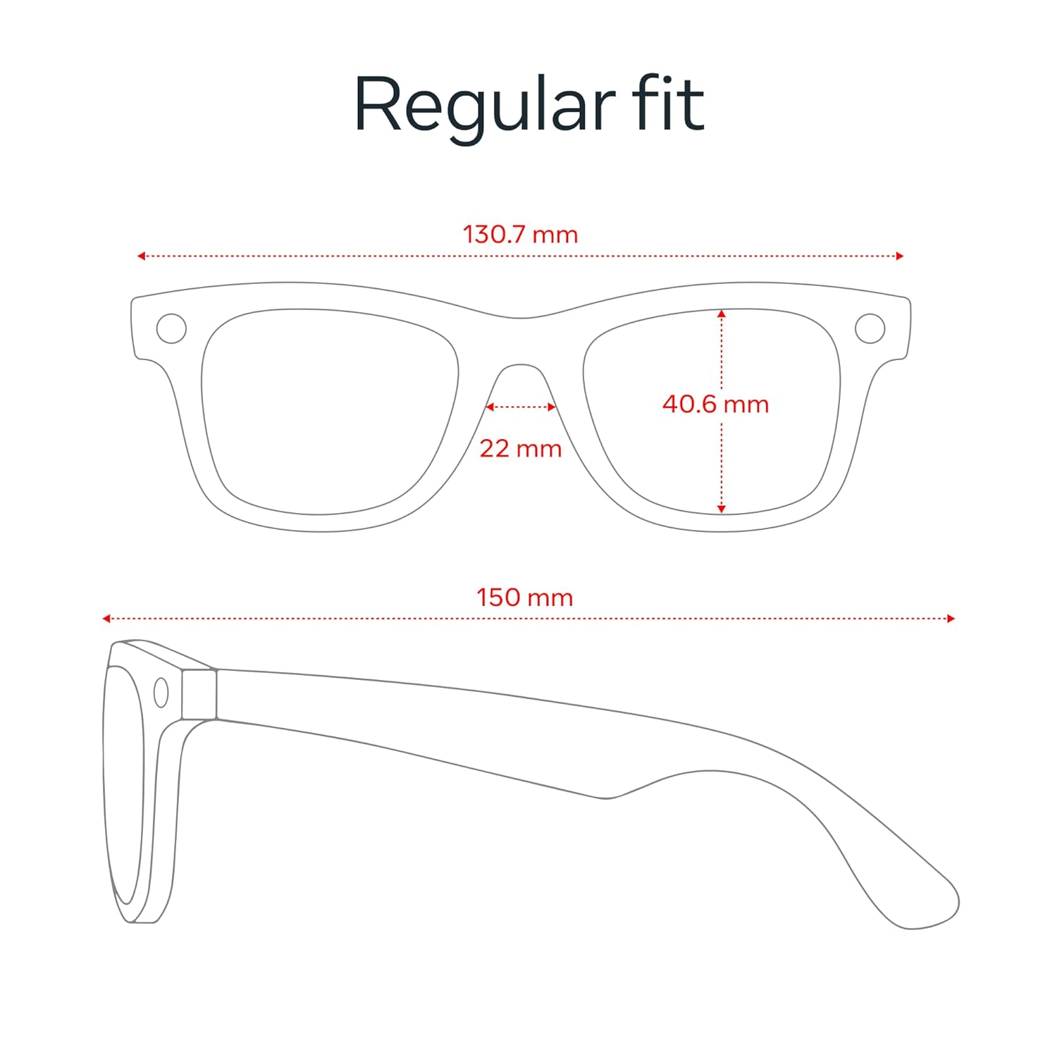 Ray-Ban Meta (Gen 2), Wayfarer, Matte Black | Smart AI Glasses for Men, Women — 2X Battery Life — 3K Ultra HD Resolution and 12 MP Wide Camera, Audio, Video — Clear Lenses — Wearable Technology Matte Black, Clear Lenses Standard