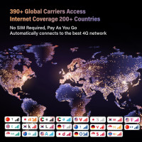 GlocalMe G4 Pro 4G LTE Mobile Hotspot with Global 1GB Data, Portable WiFi Hotspot for Travel in 200+ Countries, 5