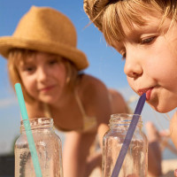 Senneny Set of 12 Silicone Drinking Straws for 30oz and 20oz - Reusable Silicone Straws BPA Free Extra Long with Cleaning Brushes- 6 Straight + 6 Bent- 8mm diameter