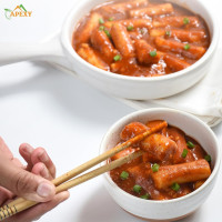 Apexy Korean Tteokbokki Rice Cake 21.16oz | No MSG, Gluten-Free, Non-GMO | Authentic Korean Sticky Rice Cakes for Stir-Fry & Spicy Tteokbokki | Fresh & Chewy Texture | Pack of 3 Plain 21.16 Ounce (Pack of 3)