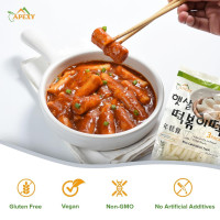 Apexy Korean Tteokbokki Rice Cake 21.16oz | No MSG, Gluten-Free, Non-GMO | Authentic Korean Sticky Rice Cakes for Stir-Fry & Spicy Tteokbokki | Fresh & Chewy Texture | Pack of 3 Plain 21.16 Ounce (Pack of 3)