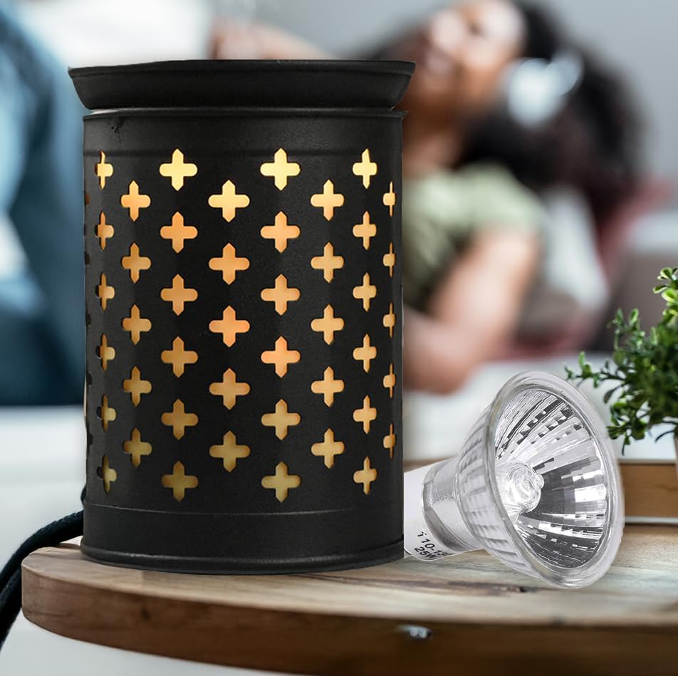 Mandala Crafts MR16 25W 120V GU10 Halogen Light Bulbs for Candle Warmers Lamps - Dimmable Warm White Fragrance Melts, Tart Burners, Scents Wax Warmer Bulbs, Pack of 4 25.0 Watts