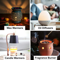 Mandala Crafts MR16 25W 120V GU10 Halogen Light Bulbs for Candle Warmers Lamps - Dimmable Warm White Fragrance Melts, Tart Burners, Scents Wax Warmer Bulbs, Pack of 4 25.0 Watts