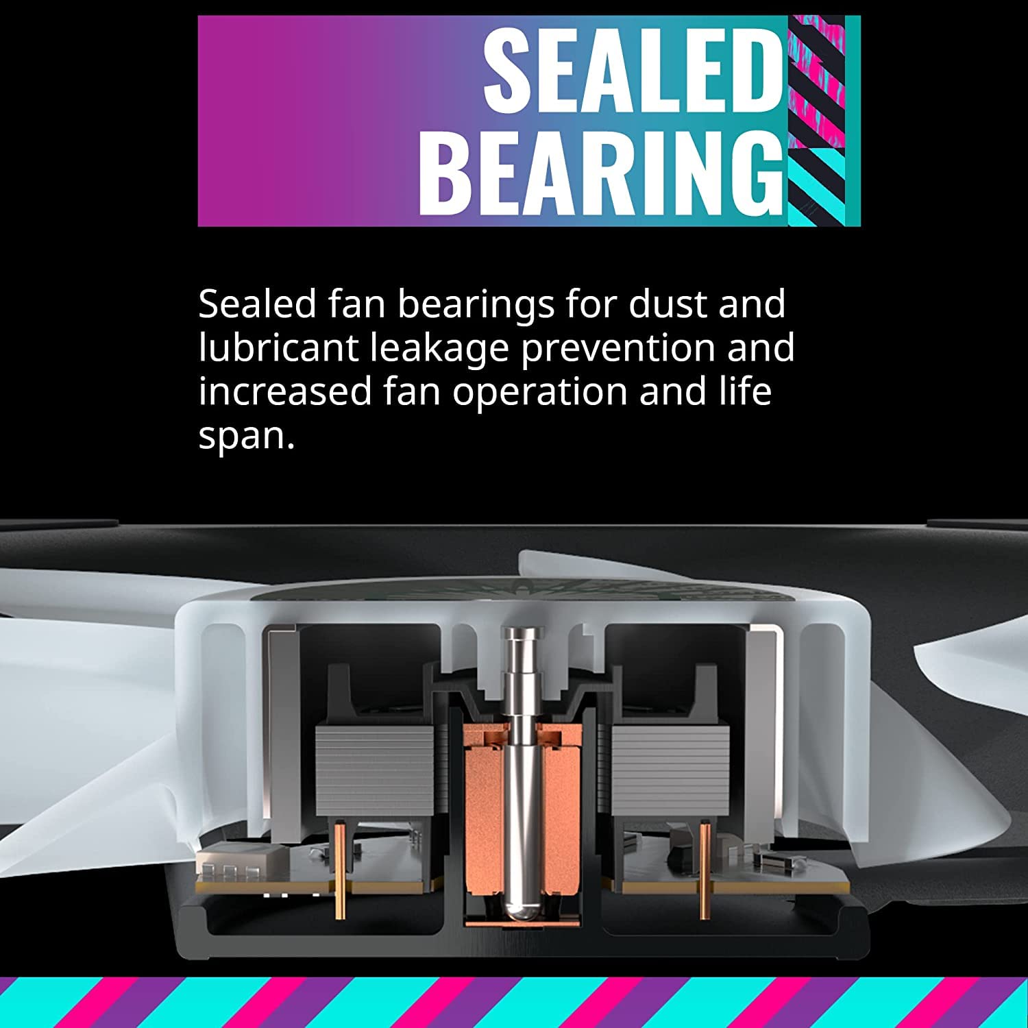 Cooler Master MasterFan MF120 Halo Duo-Ring Addressable RGB Lighting 120mm Fan, Absorbing Rubber Pads, PWM Static Pressure for 5V 3-Pin ARGB,NOT Work with 4-pin RGB or Standard RGB+12V(MF120 Halo) 120mm Gen 2 MF120 HALO