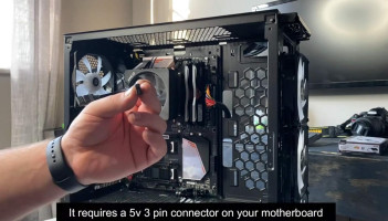 Cooler Master MasterFan MF120 Halo Duo-Ring Addressable RGB Lighting 120mm Fan, Absorbing Rubber Pads, PWM Static Pressure for 5V 3-Pin ARGB,NOT Work with 4-pin RGB or Standard RGB+12V(MF120 Halo) 120mm Gen 2 MF120 HALO