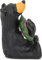 Tiny Cub with Fish Figurine, Mini