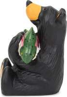 Tiny Cub with Fish Figurine, Mini