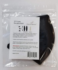 Reusable, Washable Neoprene/Cotton Face Mask Protection from Dust, Pollen, Pet Dander and other Airborne Irritants(Black)