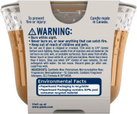 Glade Candle Cashmere Woods, Fragrance Candle Infused with Essential Oils, Air Freshener Candle, 3-Wick Candle, 6.8 Oz, 3 Count