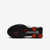 Nike Shox R4 Big Kids' Shoes (CW2626-005, Metallic Silver/Black/Picante Red/Metallic Silver) Size 6