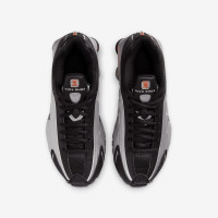 Nike Shox R4 Big Kids' Shoes (CW2626-005, Metallic Silver/Black/Picante Red/Metallic Silver) Size 6