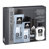 Adidas, Dynamic Pulse, Men's 4 Piece Gift Set, Total Retail Value $18.00