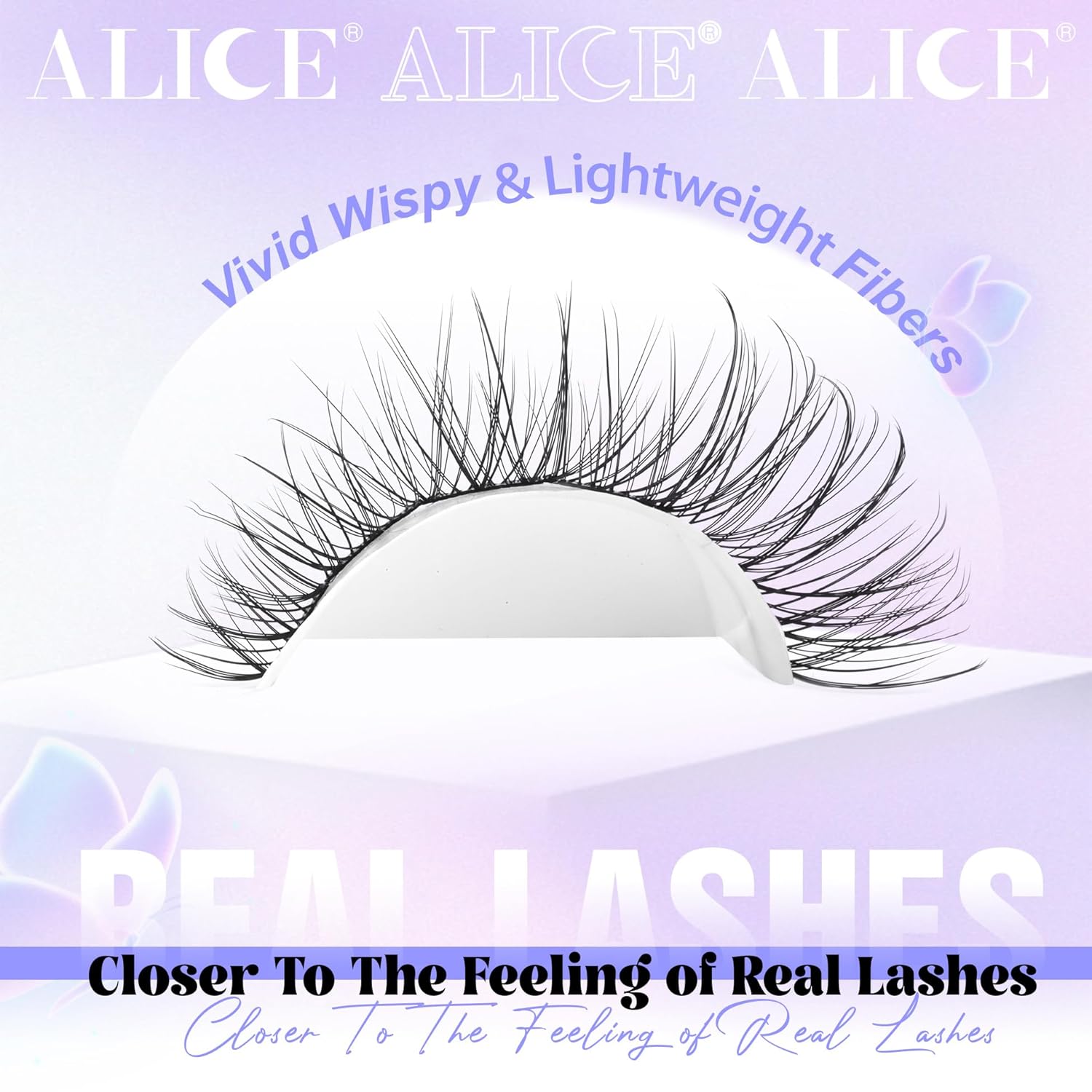 Natural Lash Clusters Wispy Cluster Eyelash Extensions 168pcs Individual Lashes 8-16mm C-Curly DIY Lash Extension Natural Look Soft Thin Band Cluster Lashes by ALICE B - Natural