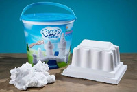 Play Visions Floof Modeling Clay- Reusable Indoor Snow - Endless Creations Possible, Mold Any Shape Or Design - 240 Grams. Bucket of Floof