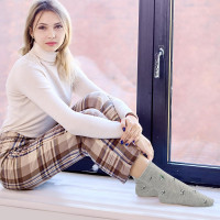 Chalier Womens Funny Socks Cozy Cute Printed Patterned Fun Sock Novelty Cat Dog Socks for Women One Size B-animals Multicolor(5 Pairs)