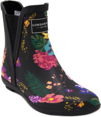 LONDON FOG womens Piccadilly 6 Black Floral