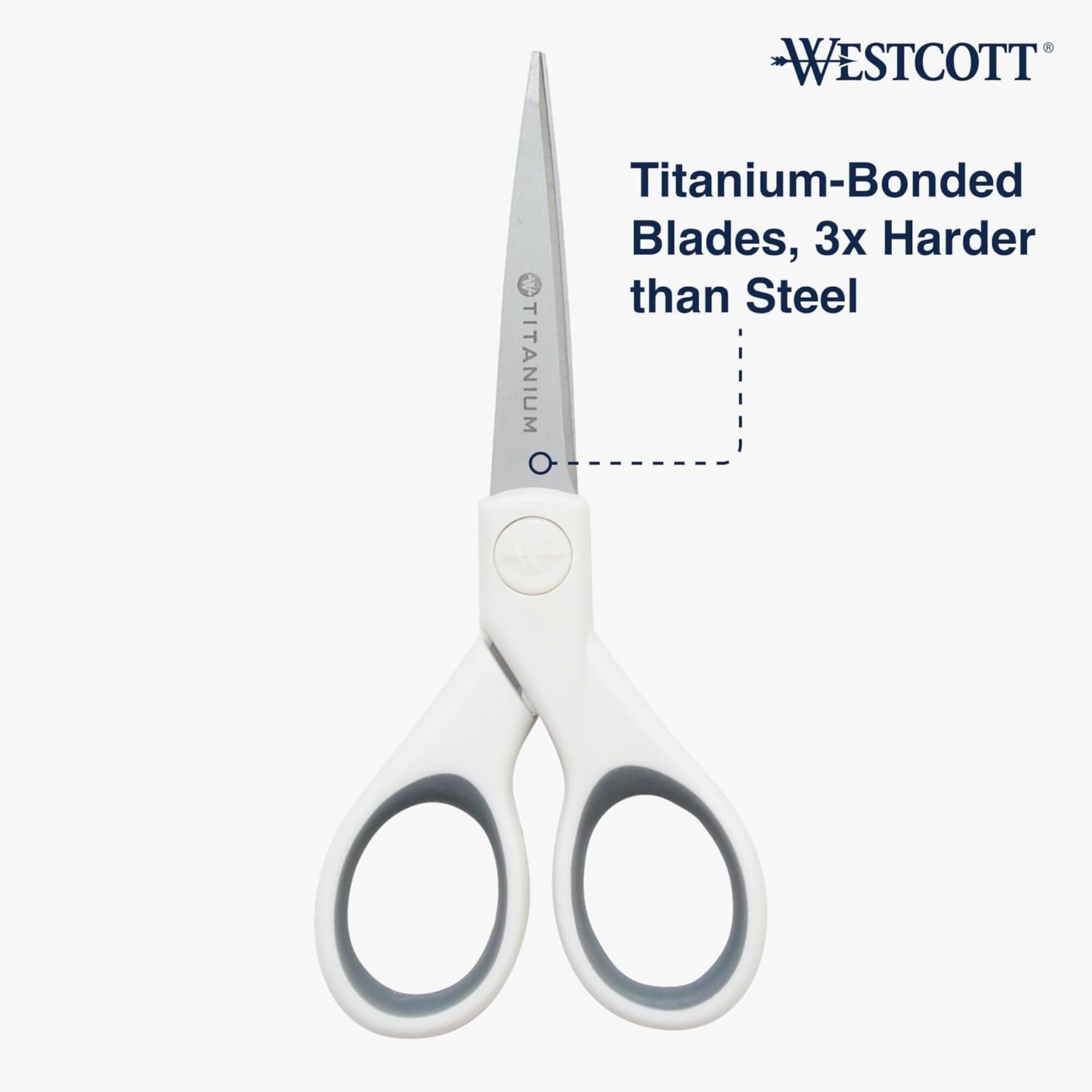Westcott 5-Inch Micro-Tip Fabric Scissors with Titanium-Bonded Blades - Craft Scissors for Paper and Fabric, Sewing, and More 5