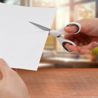 Westcott 5-Inch Micro-Tip Fabric Scissors with Titanium-Bonded Blades - Craft Scissors for Paper and Fabric, Sewing, and More 5