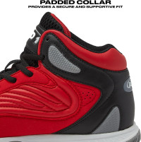 AND1 Pulse 3.0 Basketball Shoes for Men, Indoor or Outdoor, Street or Court Basketball Sneakers Men - Black, Red, or White Size 7 to 15 13.5 Women/12 Men Red/Black