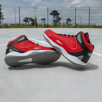 AND1 Pulse 3.0 Basketball Shoes for Men, Indoor or Outdoor, Street or Court Basketball Sneakers Men - Black, Red, or White Size 7 to 15 13.5 Women/12 Men Red/Black