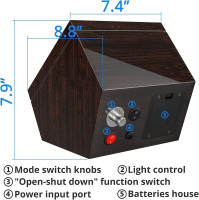 High End Watch Winder for Automatic Watches with Super Quiet Motor, Blue LED Light & Rotation Mode Setting, Watch Winder for Rolex with Flexible Pillow, Dual Power 2 watches
