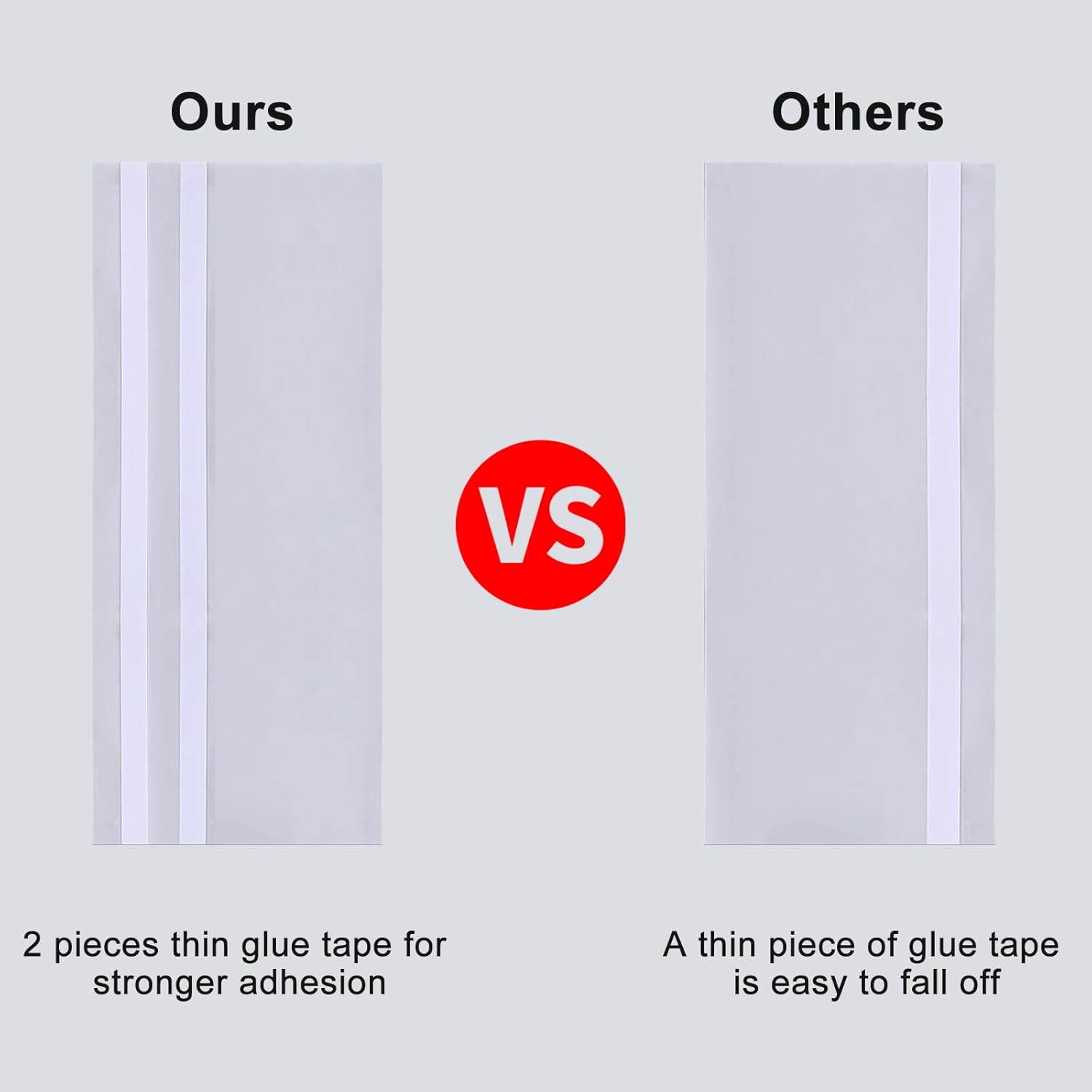 Faicuk 20-Pack Clear Window Fly Traps Sticky Flys Strip for Indoor Houseflies Nontoxic and Pesticide-Free