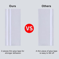 Faicuk 20-Pack Clear Window Fly Traps Sticky Flys Strip for Indoor Houseflies Nontoxic and Pesticide-Free