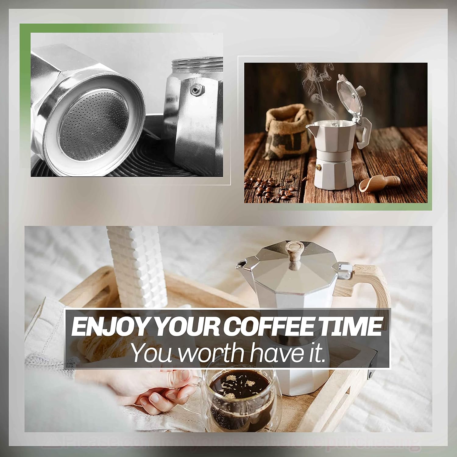 8 PCS Replacement Spare Food Grade Silicone (Better Than Rubber) Gasket Seal Ring For Aluminium Stovetop Coffee Maker Pots Bialetti Moka Express Dama 6 Cups 6 Cups 8PCS