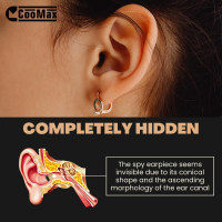 Mini Hidden Spy Earphone Wireless Earpiece Headset Microphone Detection