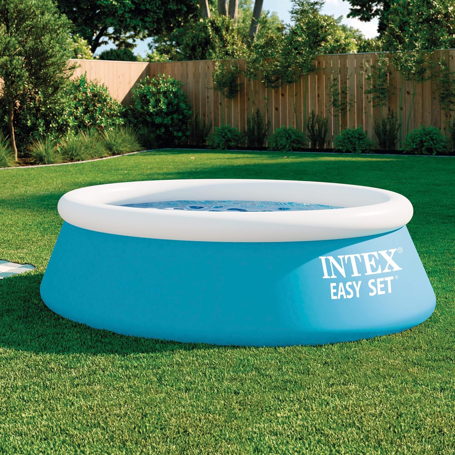 Intex 6ft x 20in Easy Set Swimming Pool #28101, Blue 6 feet x 20 inch Easy Set Pool