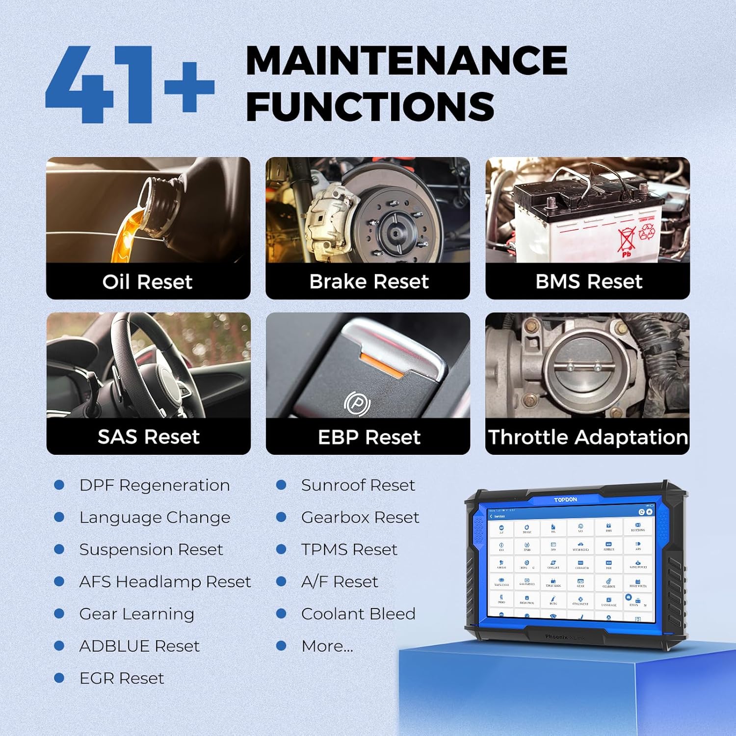 TOPDON Phoenix XLink Scan Tool, ECU Programming, Online ECU Coding, Upgraded of Phoenix Plus, Topology Mapping, 41 Services, Bi-Directional Scanner, Guided Function, CAN FD/DoIP, 2 Years Free Update
