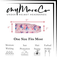 Equestrian Headbands Designed to Wick Moisture and Protect Hair Under Helmets, for Horseback Riding, Biking, and Securing Ear Buds 3 Pack Green, Pink, Lavender