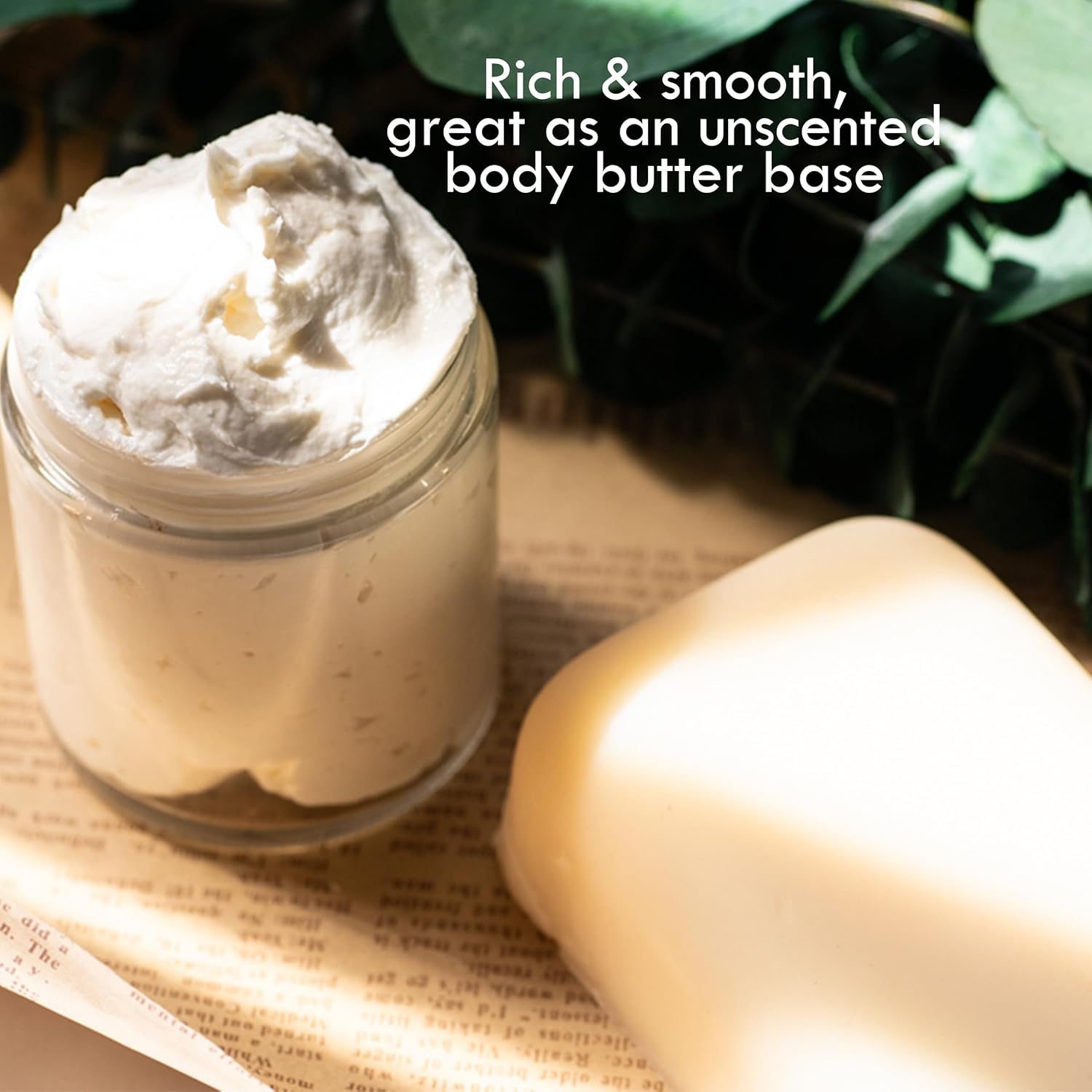 Raw Mango Butter - 100% Natural Skin and Hair Moisturizer - Use with Shea in DIY Whipped Body Butter, Mango Body Lotion, Lip Gloss and Soap Making, 8 oz Block Bar 8 Ounce (Pack of 1)