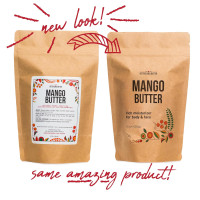 Raw Mango Butter - 100% Natural Skin and Hair Moisturizer - Use with Shea in DIY Whipped Body Butter, Mango Body Lotion, Lip Gloss and Soap Making, 8 oz Block Bar 8 Ounce (Pack of 1)