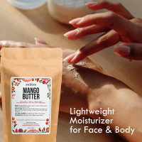 Raw Mango Butter - 100% Natural Skin and Hair Moisturizer - Use with Shea in DIY Whipped Body Butter, Mango Body Lotion, Lip Gloss and Soap Making, 8 oz Block Bar 8 Ounce (Pack of 1)