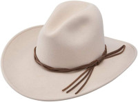 Crushable Wool Felt Western Cap by Stetson Medium Silverbelly