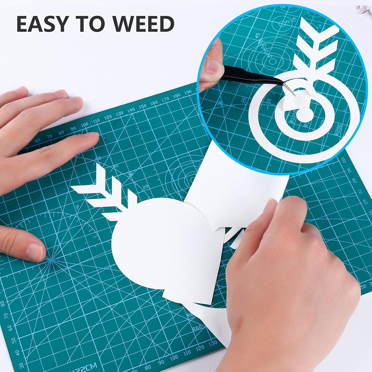 HTV Iron on Vinyl 12 inch x15 Feet Roll by CAREGY Easy to Cut & Weed Iron on Heat Transfer Vinyl DIY Heat Press Design for T-Shirts Glossy White