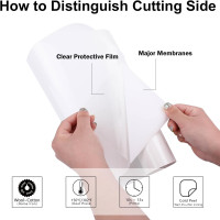 HTV Iron on Vinyl 12 inch x15 Feet Roll by CAREGY Easy to Cut & Weed Iron on Heat Transfer Vinyl DIY Heat Press Design for T-Shirts Glossy White